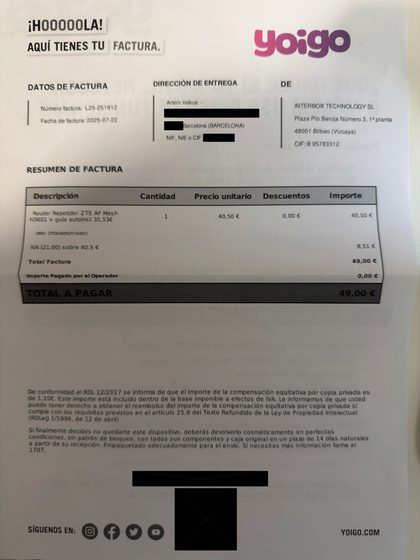 Repair order