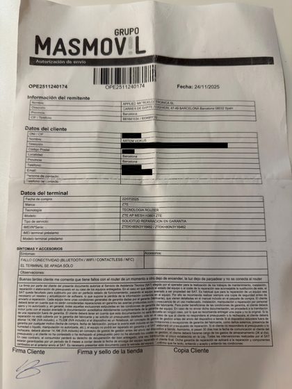 Repair order